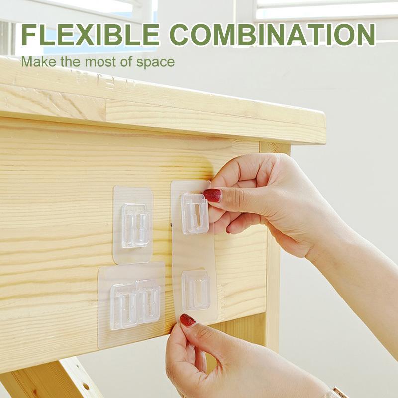 Dvojstranné samolepicí háčky pro úložný prostor bez vrtání