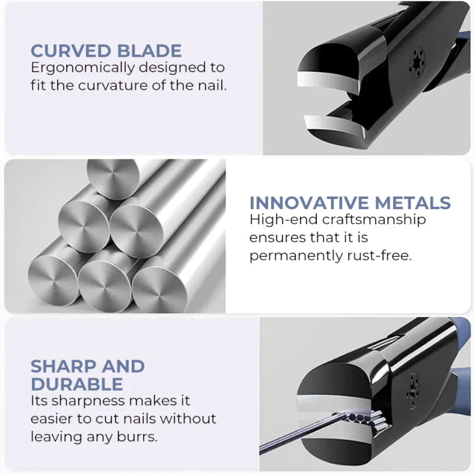 Antiskluzové nůžky na nehty, přesné a praktické