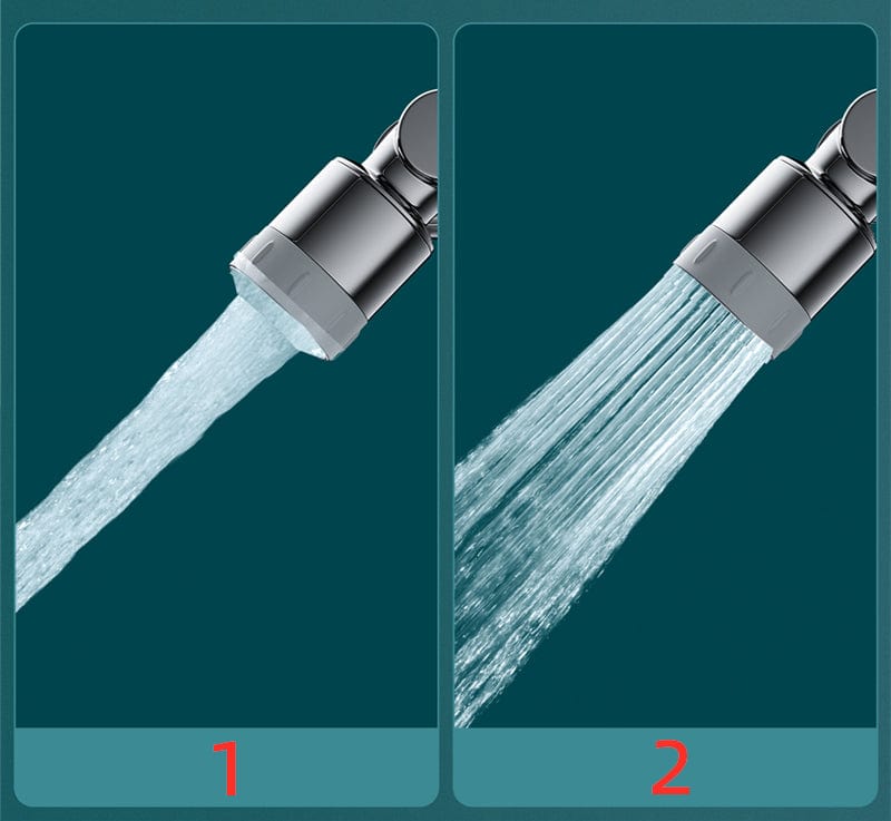 Obrotowa końcówka kranu do łatwego czyszczenia