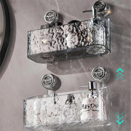 Practical wall shelf without drilling for bathroom