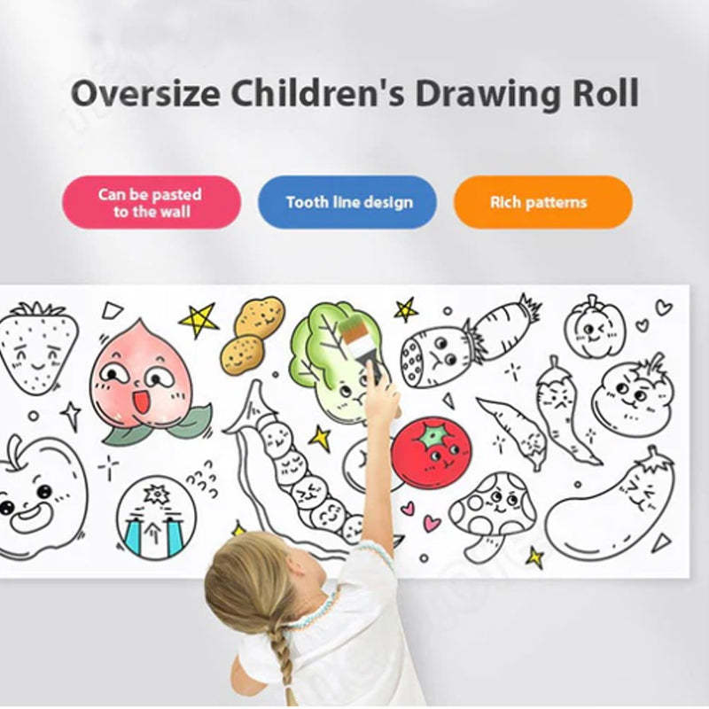 Drawing roll for kids: Unleash creativity without limits! 